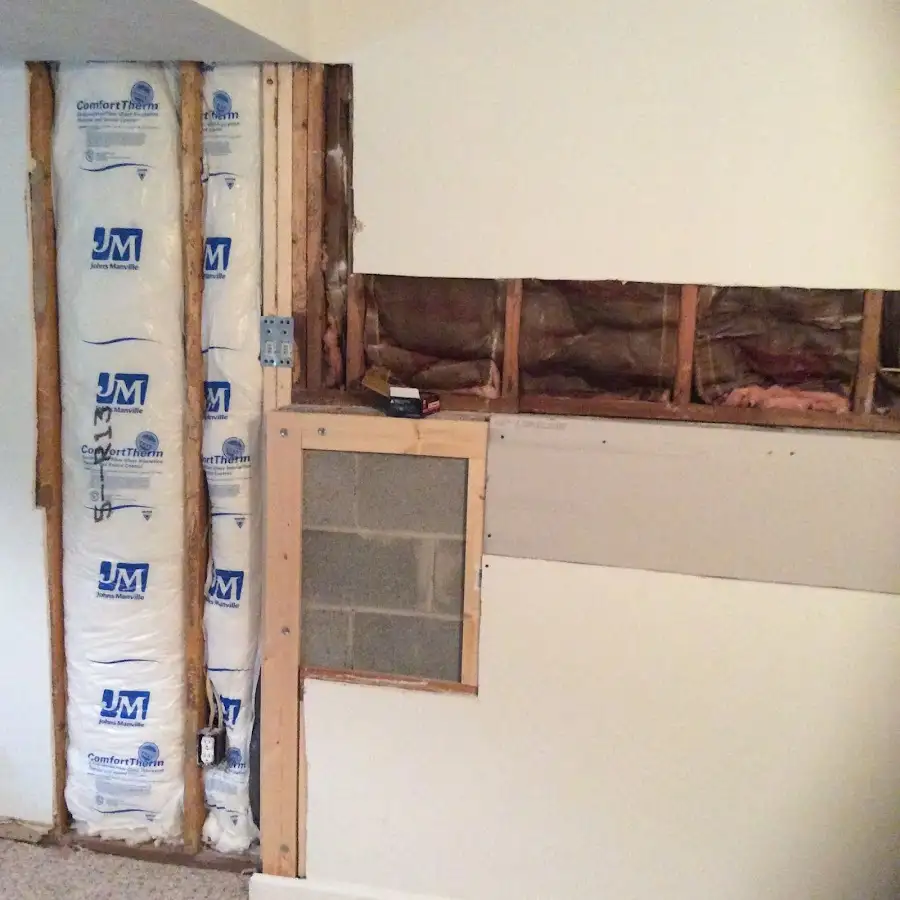 Wall insulation replacement during Odor Removal & Deodorization in Olney